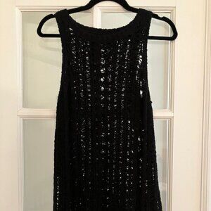 A.E beach coverup M crocheted black